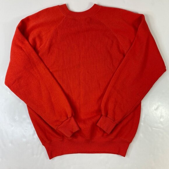 Hanes Unisex Red Denver Broncos Crewneck Long Sleeve Sweatshirt Size Medium - Picture 2 of 4